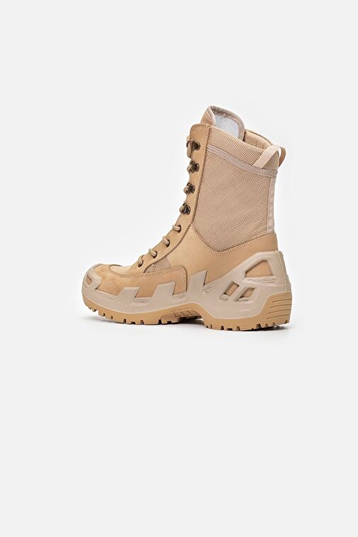 1348 V-CLUTCH ON DUTY NUBUK ERKEK BOT BEJ - Görsel 4