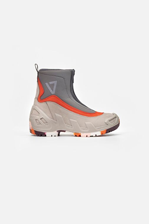 1000 V-CLUTCH URBAN DIGITAL NUBUK KADIN BOT A.GRI/NAR CICEGI - Görsel 2