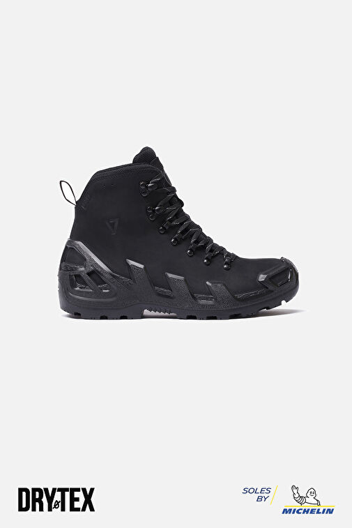 1240 V-CLUTCH MICHELIN PRO MID NUBUK KADIN BOT SIYAH - Görsel 2