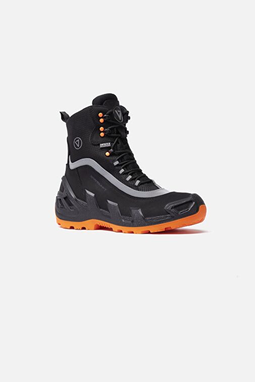 998 V-CLUTCH MICHELIN PRO XTREME NUBUK KADIN BOT SIYAH/TURUNCU - Görsel 3