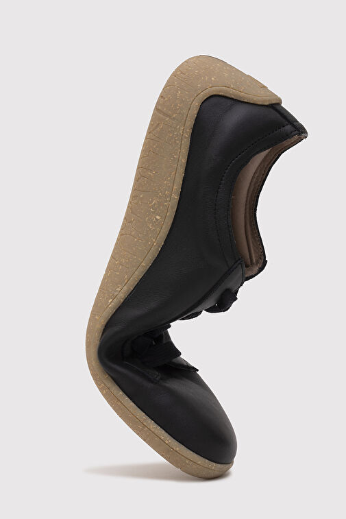 1383 V-BAREFOOT COMFORT DERI ERKEK AYAKKABI SIYAH - Görsel 9