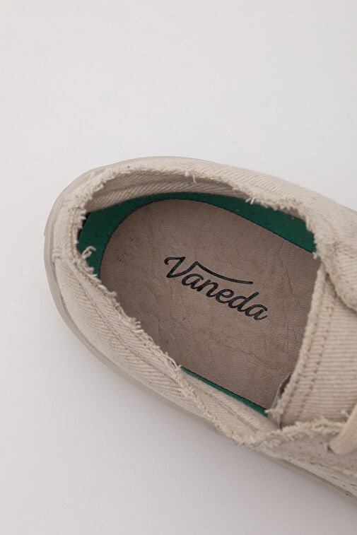 1383 V-BAREFOOT COMFORT KETEN ERKEK AYAKKABI BEJ - Görsel 5