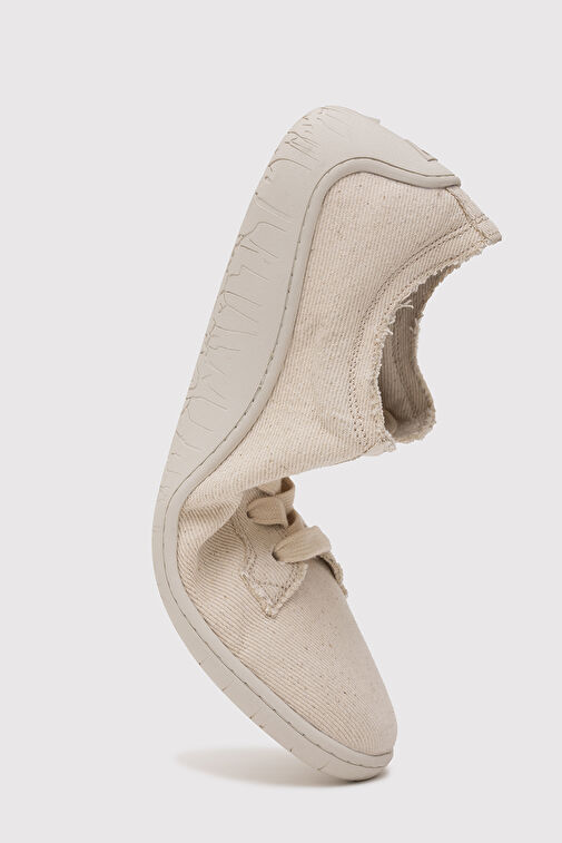 1383 V-BAREFOOT COMFORT KETEN ERKEK AYAKKABI BEJ - Görsel 9