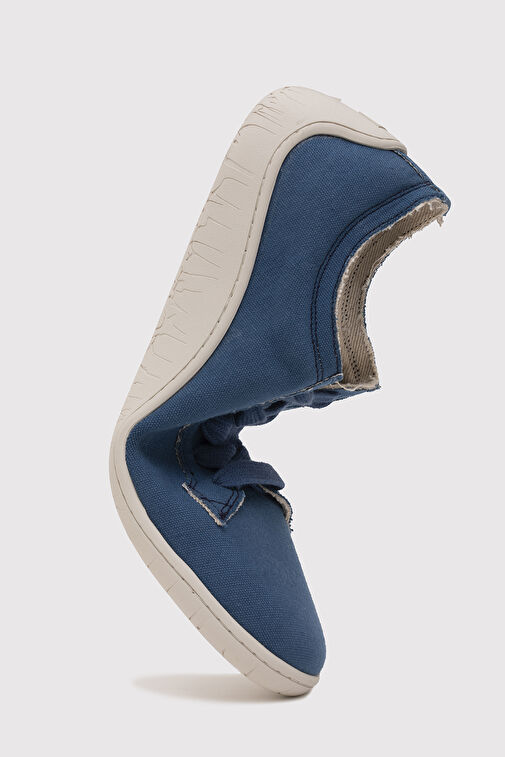1383 V-BAREFOOT COMFORT KETEN ERKEK AYAKKABI INDIGO MAVI - Görsel 9