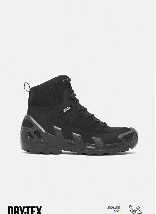 1192 V-Clutch Pro Mid On Duty Nubuk Erkek Bot Siyah - Görsel 2