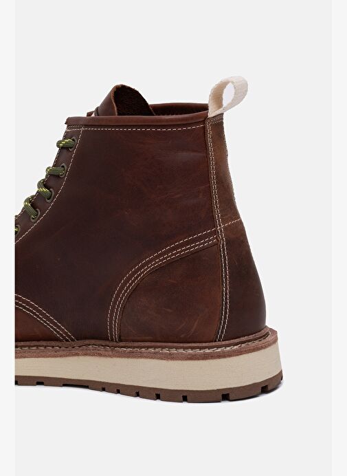 1401 Lifestyle V-Town Pull Up Kadın Bot Kızıl Taba - Görsel 7