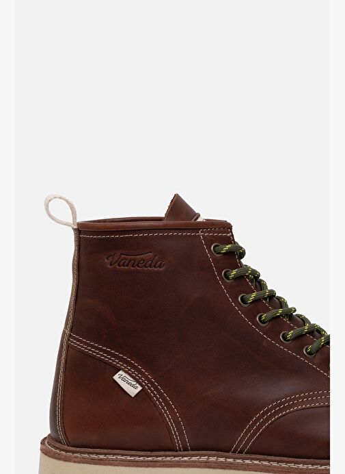 1401 Lifestyle V-Town Pull Up Kadın Bot Kızıl Taba - Görsel 9