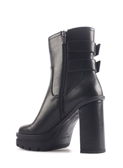 BODENA 4PR Siyah Kadın Topuklu Bot - Görsel 4