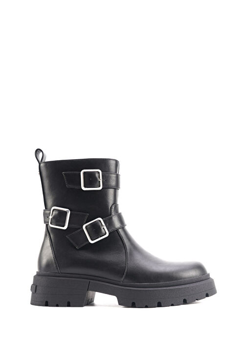 FERANA 4PR Siyah Kadın Biker Bot - Görsel 2