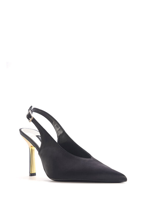 BESTYLE 4PR Siyah Kadın Topuklu Ayakkabı - Görsel 3