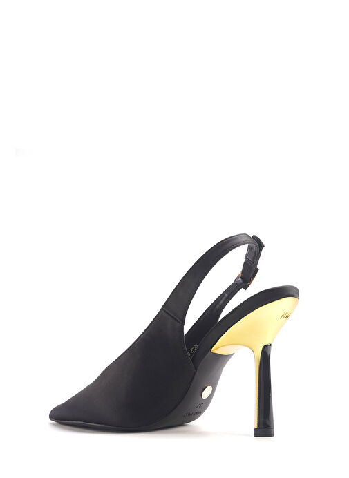 BESTYLE 4PR Siyah Kadın Topuklu Ayakkabı - Görsel 4