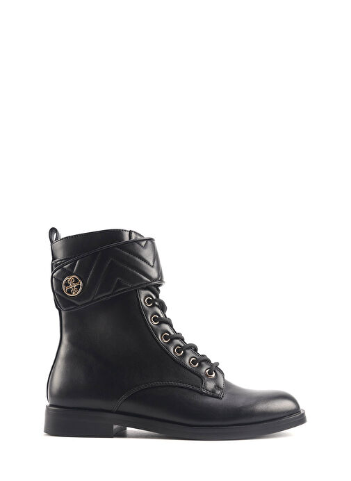 VALERIA 4PR Siyah Kadın Düz Bot - Görsel 2