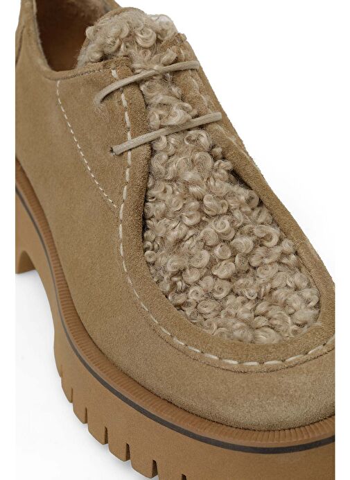 ERNEA 4PR Bej Kadın Loafer - Görsel 8