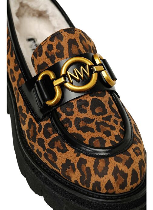 DANEMAR3 4PR Leopar Kadın Loafer - Görsel 8
