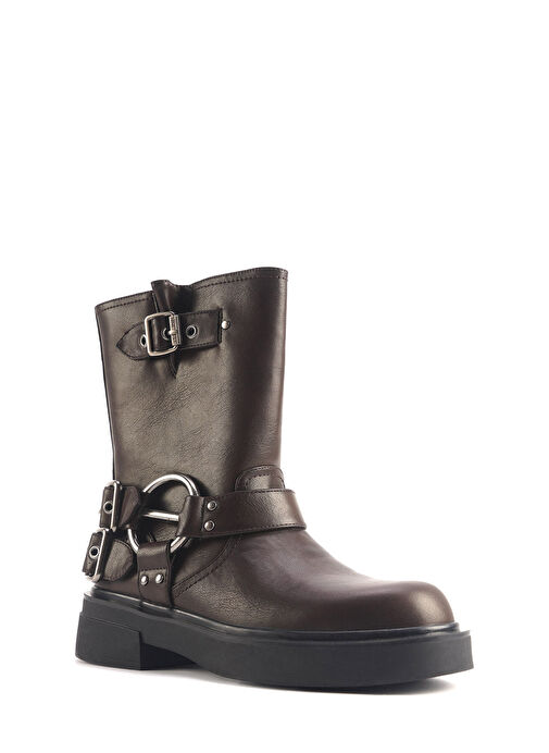 CAPPA 4PR Kahverengi Kadın Biker Bot - Görsel 3