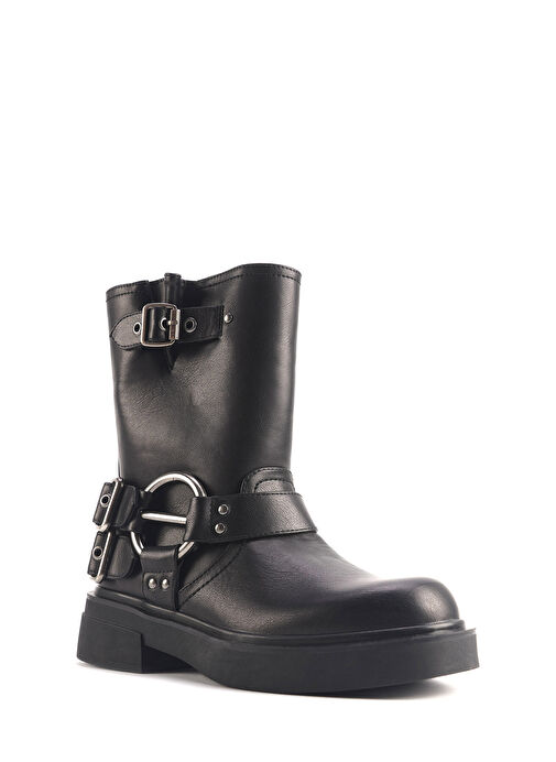 CAPPA 4PR Siyah Kadın Biker Bot - Görsel 3