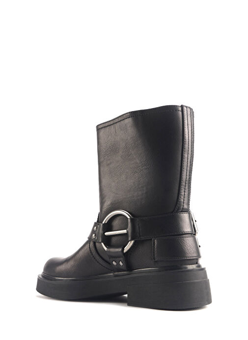 CAPPA 4PR Siyah Kadın Biker Bot - Görsel 4