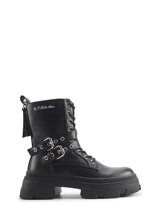 ASSO 4PR Siyah Kadın Rock Bot - Görsel 2