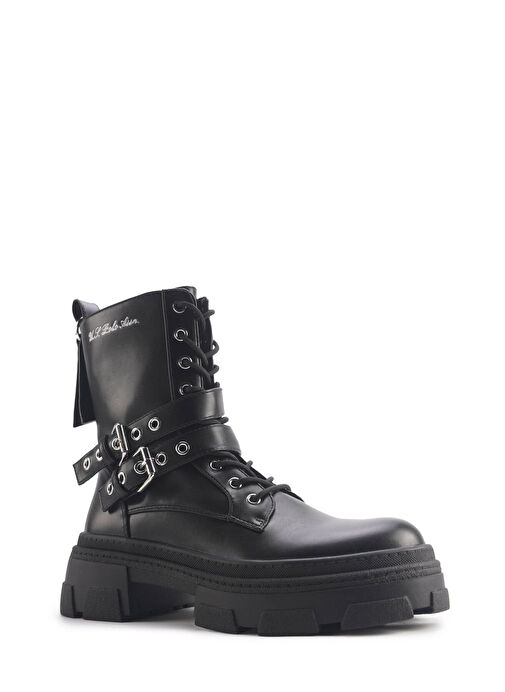 ASSO 4PR Siyah Kadın Rock Bot - Görsel 3