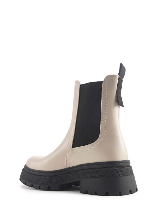 ILLY 4PR Bej Kadın Chelsea Bot - Görsel 4