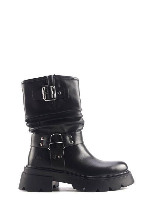 INCI JAKY 4PR Siyah Kadın Biker Bot - Görsel 2