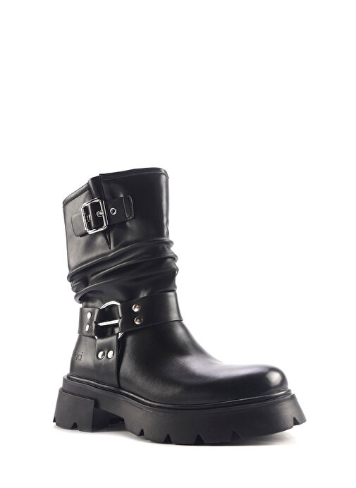 INCI JAKY 4PR Siyah Kadın Biker Bot - Görsel 3