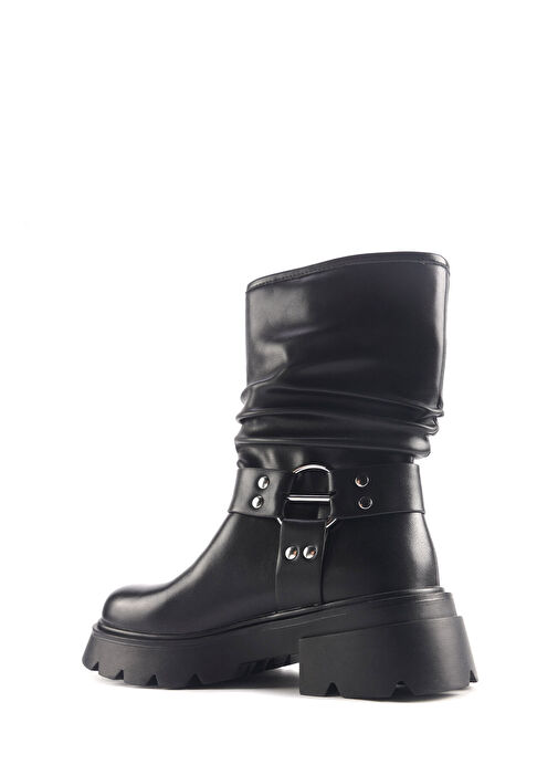 INCI JAKY 4PR Siyah Kadın Biker Bot - Görsel 4