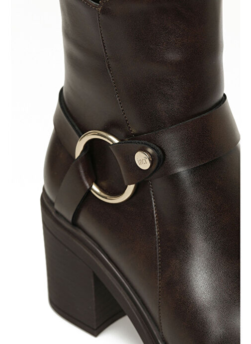 INCI BANES 4PR Kahverengi Kadın Topuklu Bot - Görsel 8