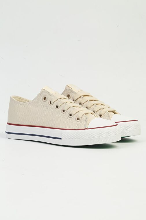 United Colors of Benetton Bej Kadın Kumaş Sneaker BNI-10030-Bej - Görsel 3