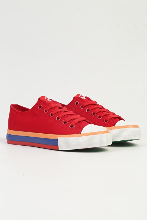 United Colors of Benetton Kırmızı Kadın Sneaker BNI-10031-Kirmizi - Görsel 3