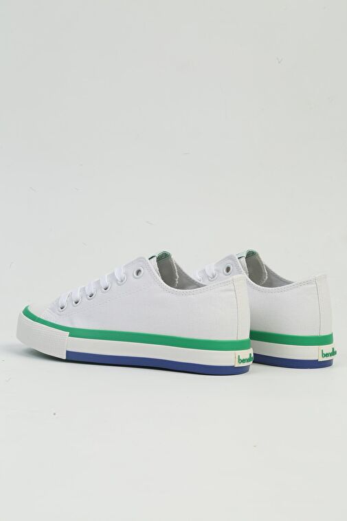 United Colors of Benetton Beyaz-Yeşil Kadın Sneaker BNI-10031-Beyaz Yesil - Görsel 5