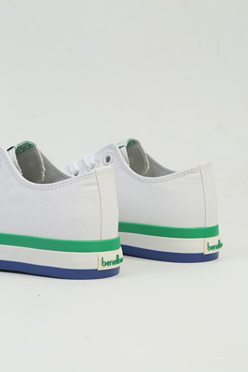 United Colors of Benetton Beyaz-Yeşil Kadın Sneaker BNI-10031-Beyaz Yesil - Görsel 7