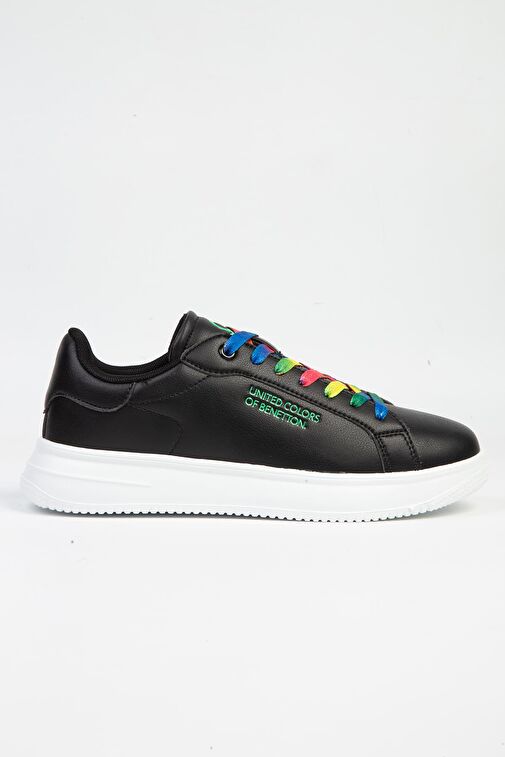 United Colors of Benetton Siyah Kadın Sneaker BNI-10061-Siyah Beyaz - Görsel 2