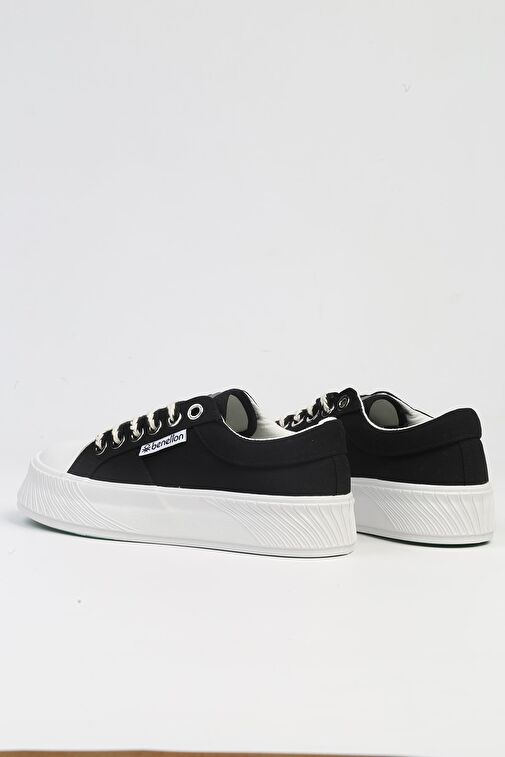 Benetton® | BNI-10097 Siyah Beyaz-İthal Kadın Platform Spor Ayakkabı - Görsel 4