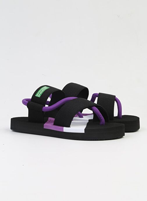 Benetton® İTHAL Siyah Kadın Sandalet BNI-10214 - Görsel 3