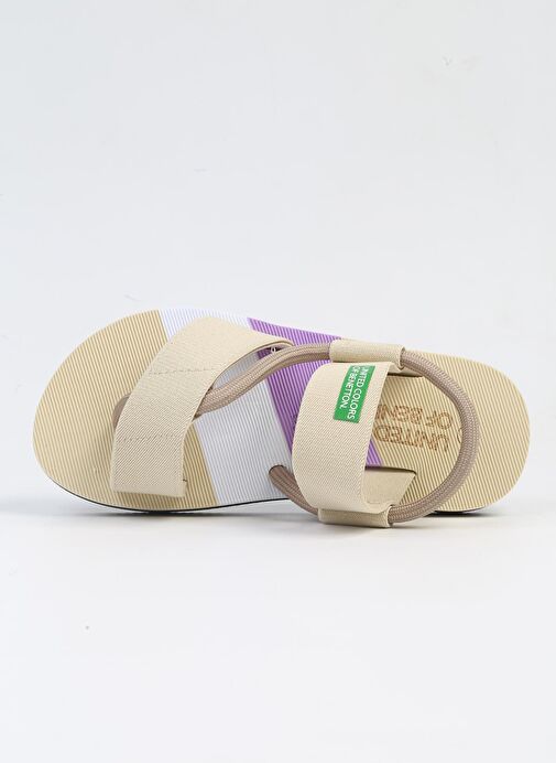 Benetton® İTHAL Bej Kadın Sandalet BNI-10214 - Görsel 5
