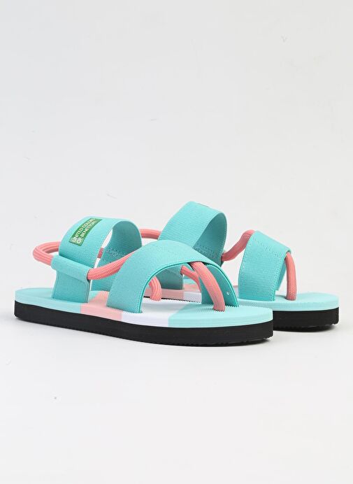 Benetton® İTHAL Su Yeşili Kadın Sandalet BNI-10214 - Görsel 3
