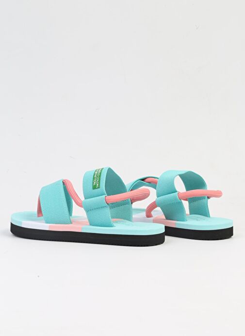 Benetton® İTHAL Su Yeşili Kadın Sandalet BNI-10214 - Görsel 4