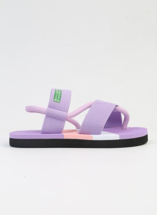 Benetton® İTHAL Lila Kadın Sandalet BNI-10214 - Görsel 2