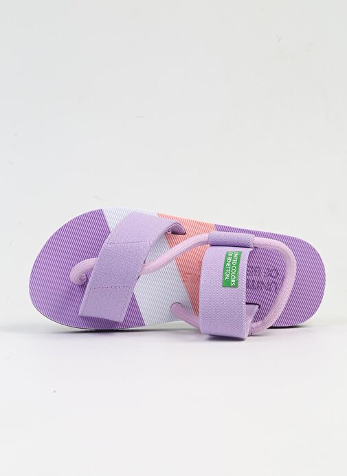 Benetton® İTHAL Lila Kadın Sandalet BNI-10214 - Görsel 5