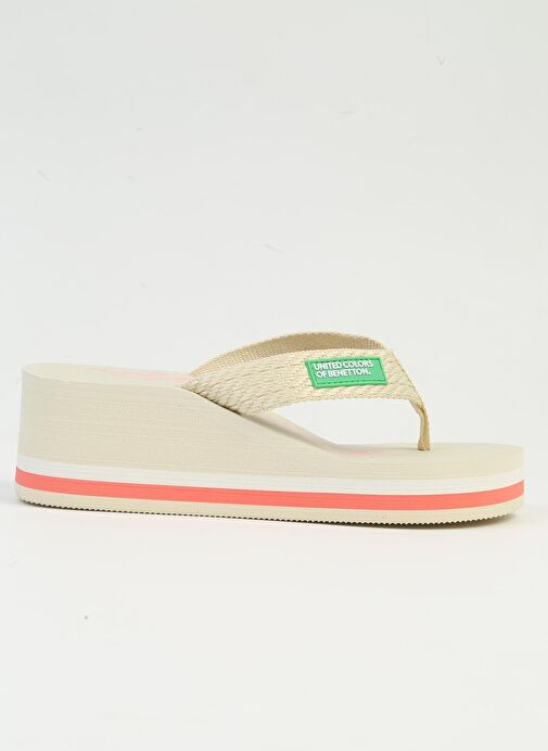 Benetton® | İTHAL Kadın Bej Terlik BNI-10218 - Görsel 2