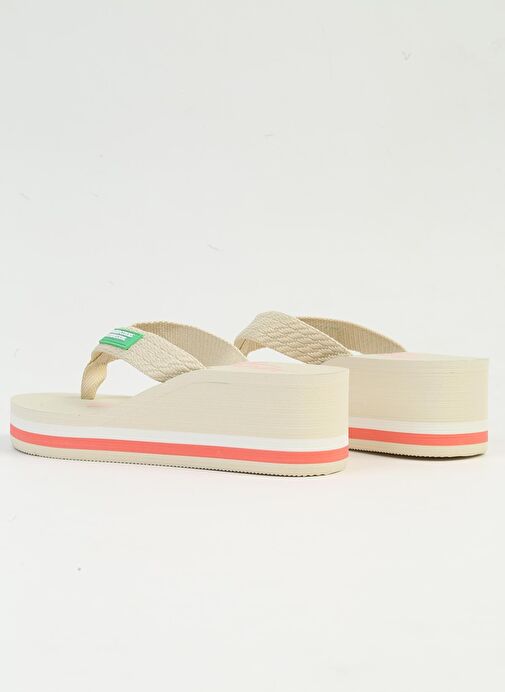 Benetton® | İTHAL Kadın Bej Terlik BNI-10218 - Görsel 4