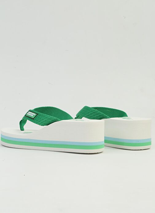 Benetton® | İTHAL Kadın Yesil BeyazTerlik BNI-10218 - Görsel 4