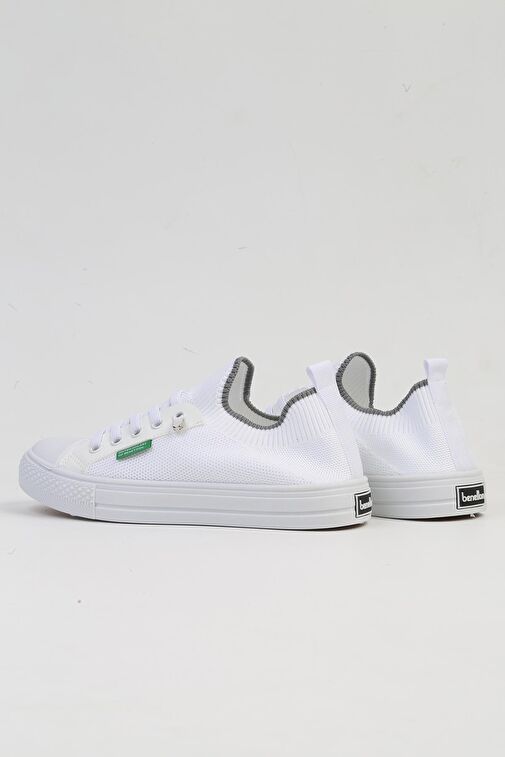 United Colors of Benetton Beyaz Kadın Sneaker BNI-10233-Beyaz - Görsel 4