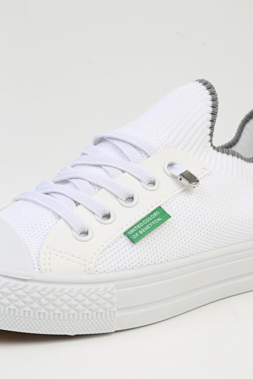 United Colors of Benetton Beyaz Kadın Sneaker BNI-10233-Beyaz - Görsel 5