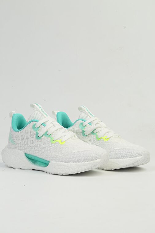 Pierre Cardin Beyaz-Turkuaz Kadın Sneaker PCI-10052-Beyaz - Görsel 3