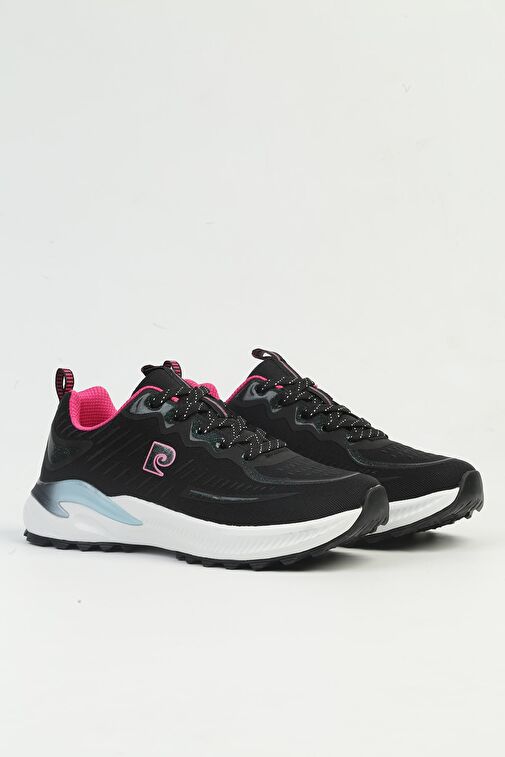 Pierre Cardin Siyah-Pembe Kadın Sneaker PCI-10057-Siyah Beyaz - Görsel 3