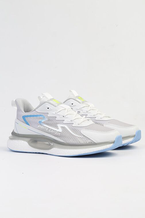 Pierre Cardin Beyaz-Mavi Erkek Sneaker PCI-10072-Beyaz Lacivert - Görsel 3