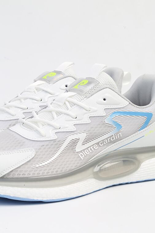 Pierre Cardin Beyaz-Mavi Erkek Sneaker PCI-10072-Beyaz Lacivert - Görsel 5