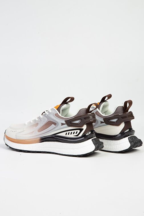 Pierre Cardin® | PCI-10106 Beyaz Kahve-İTHAL Kadın Spor Ayakkabı - Görsel 4